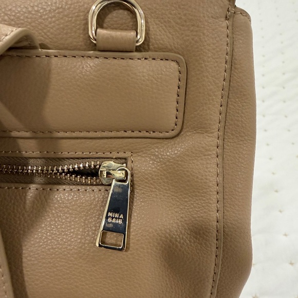 Mina Baie Harper Full Oat leather backpack diaper bag - Picture 5 of 10